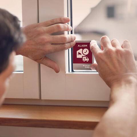 securitas direct safety sticker window
