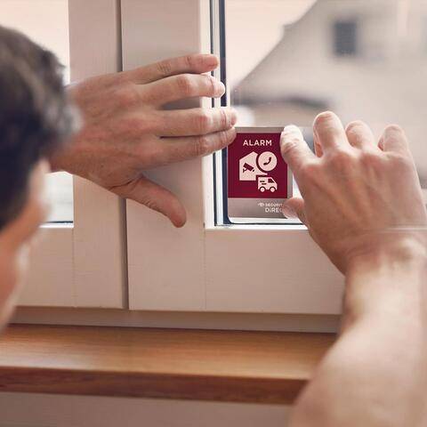 securitas direct safety sticker window