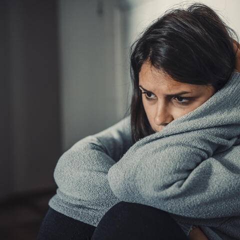 Frau mit einem Nervenzusammenbruch