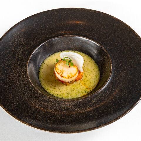 Coquille St-Jacques poêlée - Menu 1